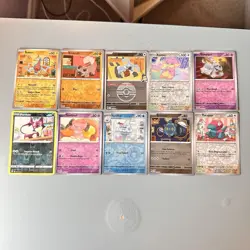 At Home Themed Pokemon TCG Rotom, Rockruff, Purrloin, Komala, etc Lot 10 ENG - Image 1