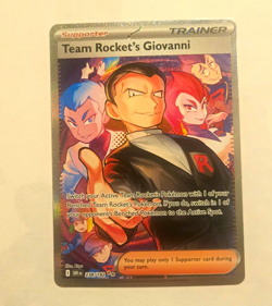 Team Rocket's Giovanni Sv10: Destined Rivals SIR Full Art Holo EN 238/182 - Image 1