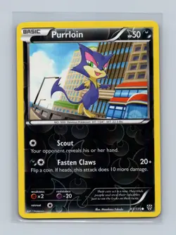 Purrloin 83/135 Common Plasma Storm Pokemon Reverse Holo Lightly Played - Image 1