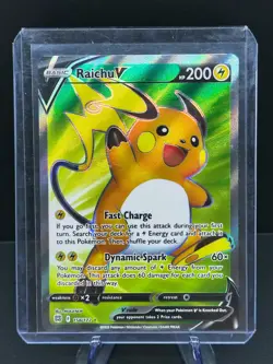 The Pokemon Company Raichu V 158/172 Brilliant Stars Ultra Rare Full Art Holo - Image 1