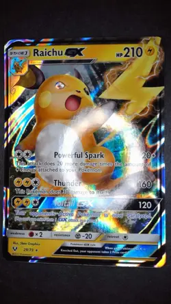 Raichu GX 29/73 Holo GX Rare Shining Legends Pokemon Holo Lightly Played - Image 2