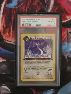 Dark Dragonair 33/82 Team Rocket 1st Edition Vintage PSA 10 GEM MT Pokemon Card! - Image 3