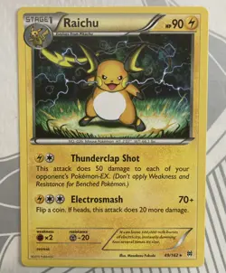 Raichu 49/162 2015 Pokemon XY BREAKthrough Non Holo Rare NM - Image 1