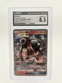 Entei GX Pokemon (2017) Shining Legends #10/73 CGC 8.5 MINT - Image 1