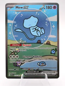 Pokemon Mew EX 232/091 SV Paldean Fates SIR Holo Full Art English Mint Condition - Image 1