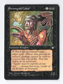 Stromgald Cabal Ice Age MTG Vintage Magic the Gathering Card LP/NM - Image 1
