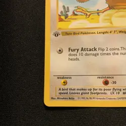 First Edition Doduo 048/102 Base Set (Shadowless) Pokemon Card small crease - Image 5