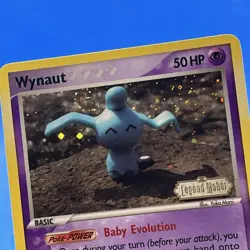 Wynaut 71/92 Legend Maker Reverse Holo Pokemon Card NM* Swirl* - Image 3