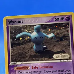 Wynaut 71/92 Legend Maker Reverse Holo Pokemon Card NM* Swirl* - Image 5