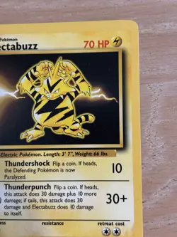 Electabuzz 020/102 Base Set Regular Pokemon Card - Image 3