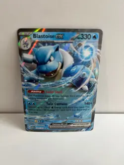 Blastoise EX 009/165 Full Art Mint Pokemon 151 Card X1 - Image 1