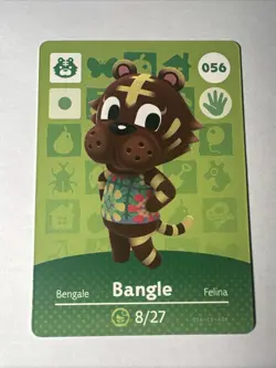 056 Bangle Amiibo Card 056 Series 1 Animal Crossing Nintendo Switch NA Region - Image 1