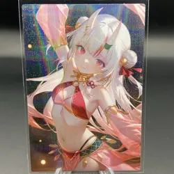 Nakiri Ayame VTuber Holographic Anime Collectible Trading Card - Image 2