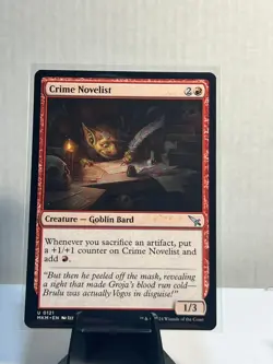 Crime Novelist (Murders at Karlov Manor) MTG near_mint Magic Card - Image 1