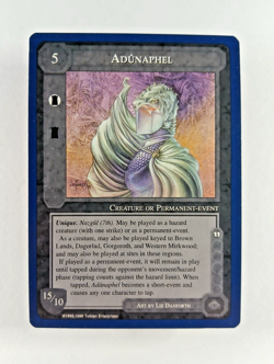 Adunaphel - Middle Earth CCG card (1995 ICE) MECCG Wizards Unlimited Hazard LotR - Image 1