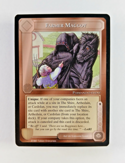 Farmer Maggot - Middle Earth CCG card (1997 ICE) MECCG Against The Shadow LotR - Image 1