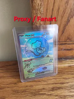 Mew ex SV: Paldean Fates 232/091 Full Art Holo Special Illustration Rare Card - Image 1