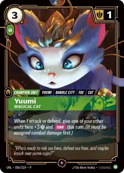 Yuumi - Magical Cat - Riftbound Organized Play Promotional Cards (OPP) - Image 1