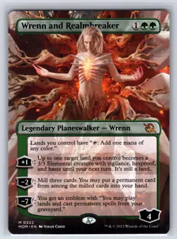 Wrenn and Realmbreaker (Borderless) 322 March of the Machine MTG NM - Image 1