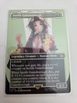 mtg, Aerith Gainsborough (Borderless) Final Fantasy Regular NM - Image 1