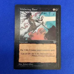 Withering Boon, Mtg (Very Good Condition) - Image 1