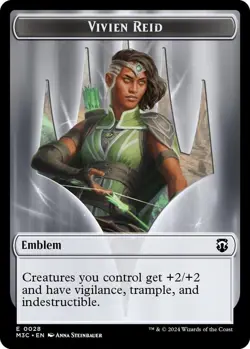Forest Dryad // Emblem - Vivien Reid Double-Sided Token - 19 // 28 - M3C - NM - Image 2