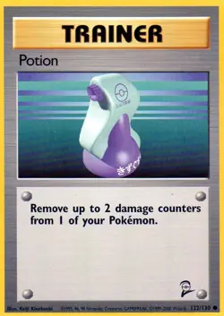 Pokemon Potion Card Trainer 122/130 Base Set - Image 1