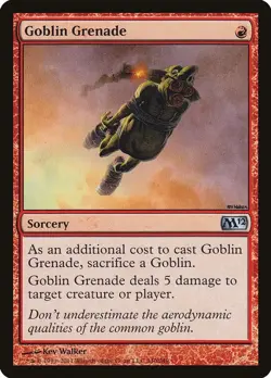 NM - Foil - Goblin Grenade - 140 - Magic 2012 (M12) - Image 1