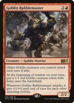 LP - Goblin Rabblemaster - 145 - Magic 2015 (M15) - Image 1