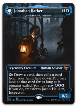 Jonathan Harker - Jacob Hauken, Inspector #332 (NM) Crimson Vow VOW Magic MTG - Image 1