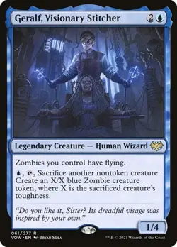 Geralf, Visionary Stitcher - Foil VOW NM MTG - Image 1