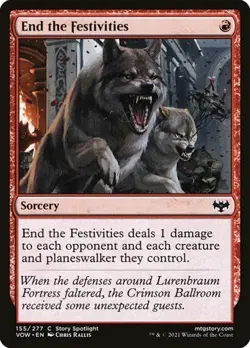 End the Festivities - Foil VOW NM MTG - Image 1