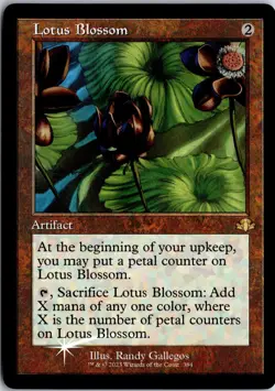 Lotus Blossom (Retro Frame) 384 R Dominaria Remastered Magic: The Gathering NM/M - Image 1
