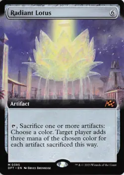 Radiant Lotus #395, Aetherdrift (DFT), Regular, Extended Art - Image 1