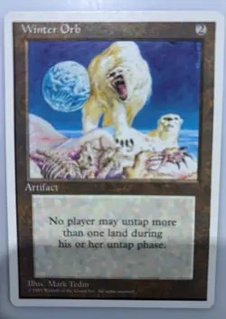 MTG Winter Orb from 4th Edition 1995 Rare Artifact-Near Mint (See Pictures). - Image 3