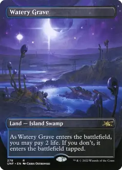 Watery Grave - Extended Art UNF NM MTG - Image 1