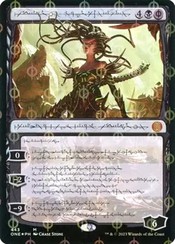Vraska, Betrayal's Sting - Step-and-Compleat Foil Phyrexian Showcase ONE LP MTG - Image 1