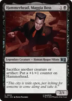 Hammerhead, Maggia Boss *FOIL* - Commander: Marvel Super Heroes - 659 - LP/NM - Image 1