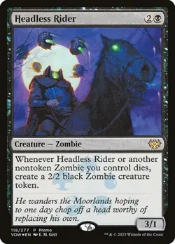 Headless Rider (#118) - Foil Promo VOW NM MTG - Image 1
