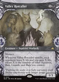 Valley Rotcaller - Extended Art Showcase BLB NM MTG - Image 1