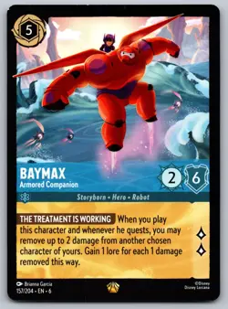 Disney Lorcana Baymax - Armored Companion 157/204 Azurite Sea Regular - Image 1