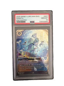 Disney Lorcana Perdita Determined Mother 207/204 Enchanted Reign Of Jafar PSA 10 - Image 1