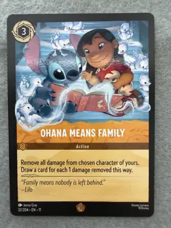 Disney Lorcana TCG Ohana Means Family 32/204 Winterspell (Regular) - Image 1