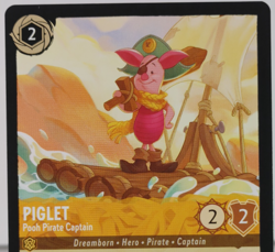 Piglet - Pirate Captain - Super Rare - Into the Inklands #16 - LORCANA - U Pick - Image 1