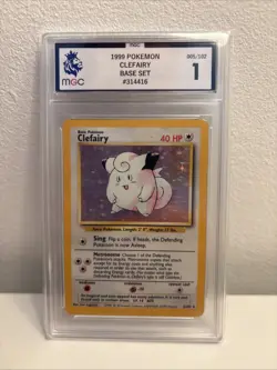 ** Pokemon TCG Card Clefairy 1999 Base Set 5/102 Holo CGC Graded ** - Image 1