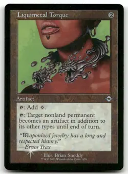 Liquimetal Torque (Retro Frame) #428 (Foil) (LP) Modern Horizons 2 MH2 Magic MTG - Image 1