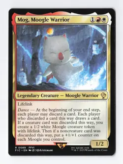 Mog, Moogle Warrior Normal R Final Fantasy MTG Magic the Gathering Card NM - Image 1