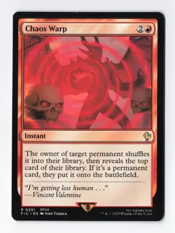 Chaos Warp Normal R Final Fantasy MTG Magic the Gathering Card NM - Image 1