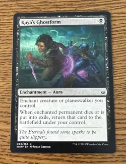 MTG Kaya's Ghostform War of the Spark Regular MAGIC NM - Image 1