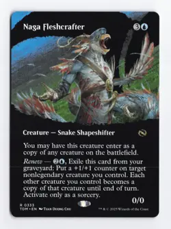 Naga Fleshcrafter Borderless Normal R Tarkir: Dragonstorm MTG Card TCG NM - Image 1